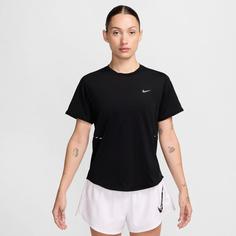 Rückansicht von Nike Swift Funktionsshirt Damen black-reflective silv