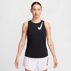 Rückansicht von Nike One Swoosh Funktionstank Damen black