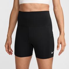 Rückansicht von Nike Court Tennisshorts Damen black-white