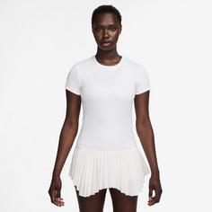 Rückansicht von Nike COURT ADVANTAGE Tennisshirt Damen white-white