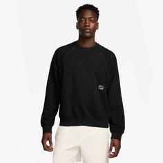 Rückansicht von Nike DRI-FIT HERITAGE Sweatshirt Herren black-htr-pale ivory-black