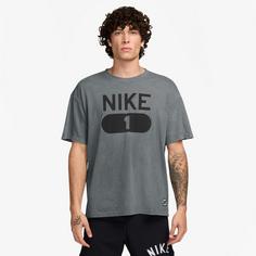 Rückansicht von Nike GYM CULTURE T-Shirt Herren smoke grey