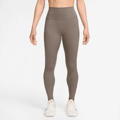 Rückansicht von Nike One 7/8-Tights Damen mink brown-black