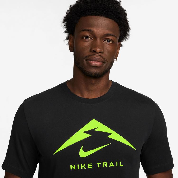 Nike Nike Dri-fit Trail Funktionsshirt Herren - black-volt - 2 | SportScheck