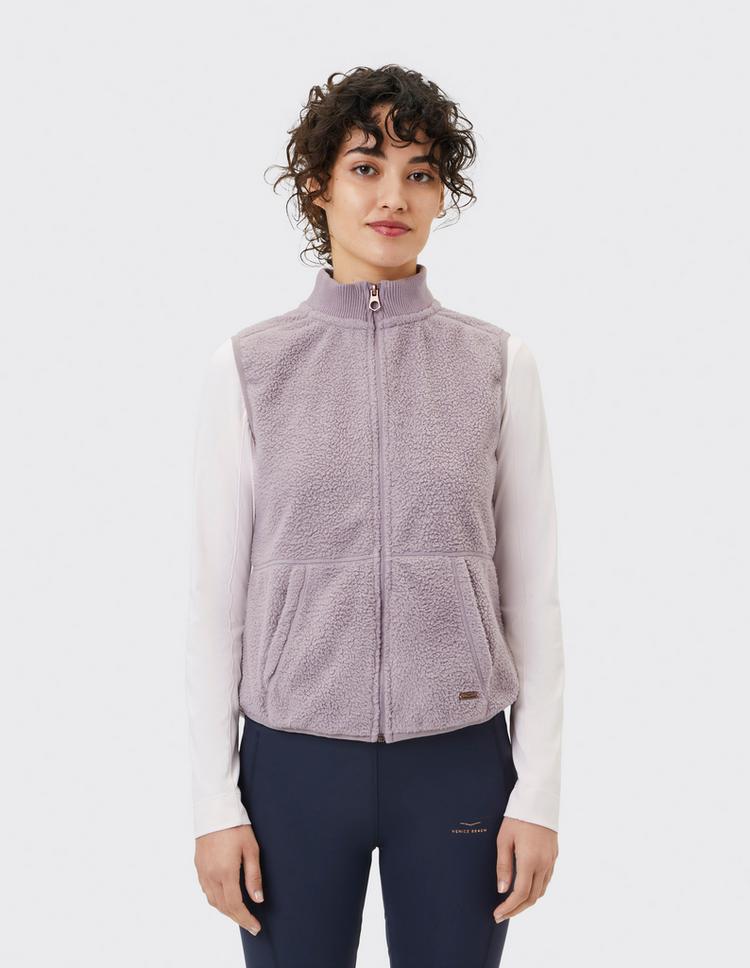 VENICE BEACH VENICE BEACH Kaja Fleeceweste Damen - gray dust - 0 | SportScheck