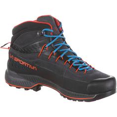 Rückansicht von La Sportiva GTX TX4 Evo Mid Zustiegsschuhe Herren carbon-cherry tomato