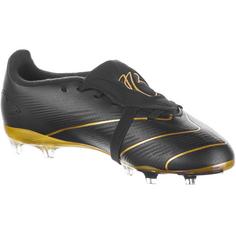 Rückansicht von adidas PREDATOR LEAGUE FT FG J JBellingham Fußballschuhe Kinder core black-gold met-core black