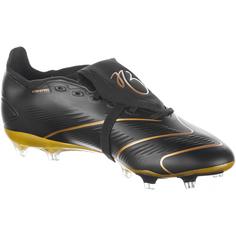 Rückansicht von adidas PREDATOR LEAGUE FT FG JBellingham Fußballschuhe Herren core black-gold met-core black