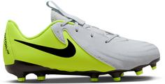 Nike JR PHANTOM GX II ACADEMY FG-MG Fußballschuhe Kinder metallic silver-black-volt