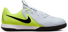 Nike JR PHANTOM GX II ACADEMY IC Fußballschuhe Kinder metallic silver-black-volt