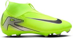 Nike JR ZOOM SUPERFLY 10 ACAD FGMG Fußballschuhe Kinder volt-black