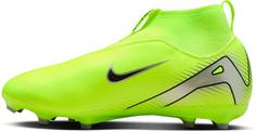 Rückansicht von Nike JR ZOOM SUPERFLY 10 ACAD FGMG Fußballschuhe Kinder volt-black