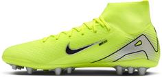 Rückansicht von Nike ZM SUPERFLY 10 ACADEMY AG Fußballschuhe Herren volt-black