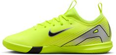 Rückansicht von Nike JR ZOOM VAPOR 16 ACADEMY IC Fußballschuhe Kinder volt-black