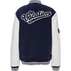 Rückansicht von ON VACATION Club College Collegejacke navy