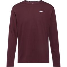 Nike DF UV MILER Funktionsshirt Herren burgundy crush-reflective silv