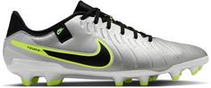 Nike Tiempo Legend 10 Academy MG Fußballschuhe Herren metallic silver-black-volt