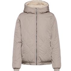 Rückansicht von Ragwear QARIA Kapuzenjacke Damen bone