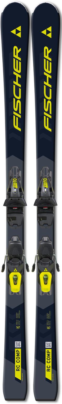 Fischer RC COMP TPR + RS 10 PR Carving Ski black-yellow