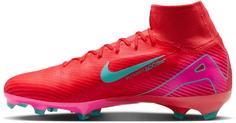 Rückansicht von Nike ZM SUPERFLY 10 PRO FG Fußballschuhe Herren ember glow-aurora green