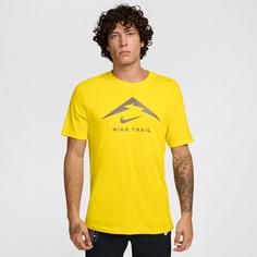 Rückansicht von Nike Trail Logo Funktionsshirt Herren lightening-lightening