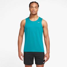Rückansicht von Nike Miler Funktionstank Herren dusty cactus-reflective silv