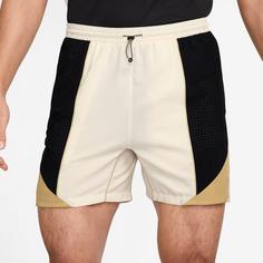 Rückansicht von Nike Strike- Fußballshorts Herren pale ivory-black-jersey gold-black