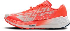 Rückansicht von Brooks Catmount 4 Trailrunning Schuhe Damen bit of blue-flame-legion blue