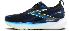 Rückansicht von Brooks Glycerin GTS 22 Laufschuhe Herren black-cobalt-neo yellow