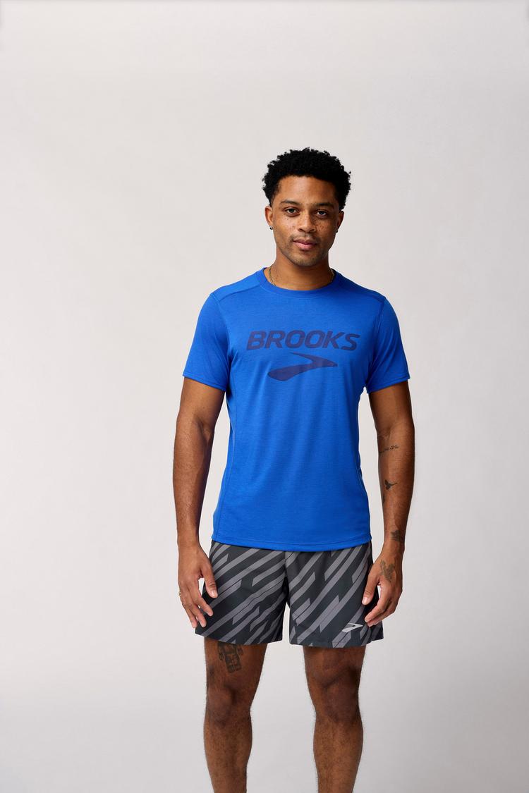 Brooks Brooks Distance Funktionsshirt Herren - neo blue-brooks logo - 0 | SportScheck