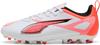 PUMA ULTRA 5 PLAY MG Jr Fu&szlig;ballschuhe Kinder - puma white-puma black-glowing red