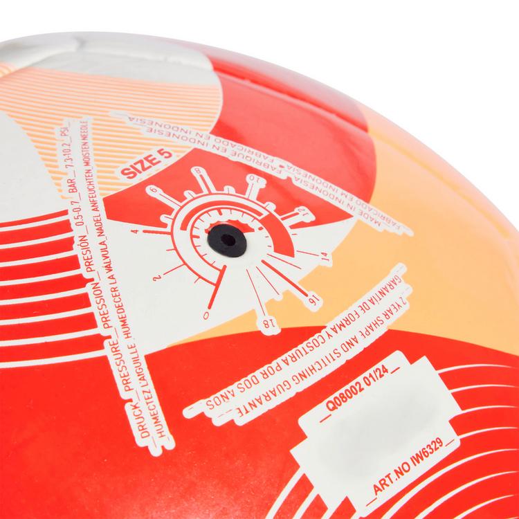 adidas adidas OLYMPICS24 CLB Fu&szlig;ball - white-glow orange-solar red - 0 | SportScheck