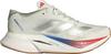 adidas ADIZERO BOSTON 12 Laufschuhe Damen - core white-matte silver-pure ruby