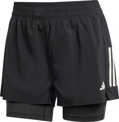 adidas OWN THE RUN 2in1 Funktionsshorts Damen black