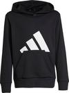 adidas BIG LOGO Hoodie Jungen - black-white