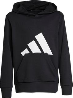 adidas BIG LOGO Hoodie Kinder black-white