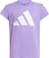 adidas BIG LOGO T-Shirt M&auml;dchen - violet fusion-white