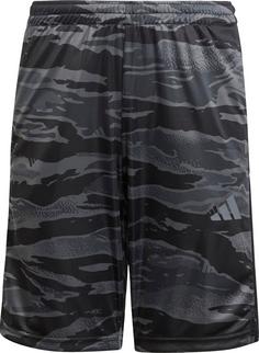 adidas TRAIN ESSENTIALS CAMO Funktionsshorts Kinder black-grey-carbon