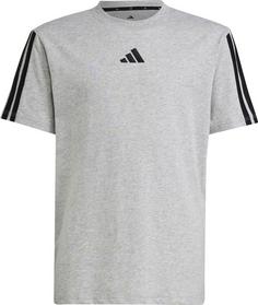 adidas 3 STRIPES T-Shirt Kinder medium grey heather-black