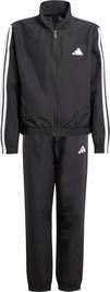 adidas 3 STRIPES Trainingsanzug Jungen - black-white