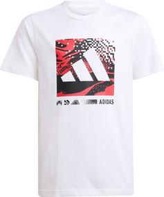 adidas CAMO LOGO T-Shirt Kinder white