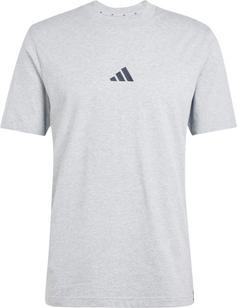 adidas M 3S SJ Funktionsshirt Herren medium grey heather-black