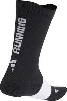 Rückansicht von adidas RUNxGRAFIC Laufsocken Herren black-white