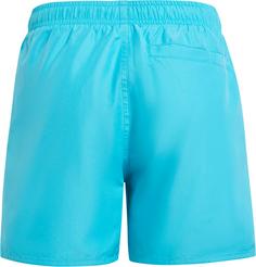 Rückansicht von adidas SOLID Badeshorts Kinder lucid cyan-white