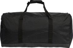 Rückansicht von adidas LINEAR DUFFEL Sporttasche black-black-white,