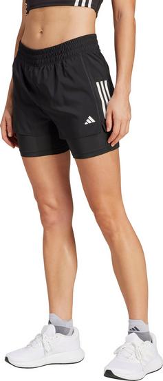 Rückansicht von adidas OWN THE RUN 2in1 Funktionsshorts Damen black