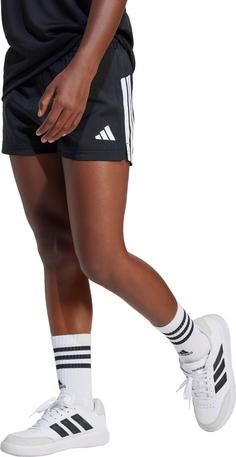 Rückansicht von adidas TRAIN ESSENTIALS 3 STRIPES Funktionsshorts Kinder black-white