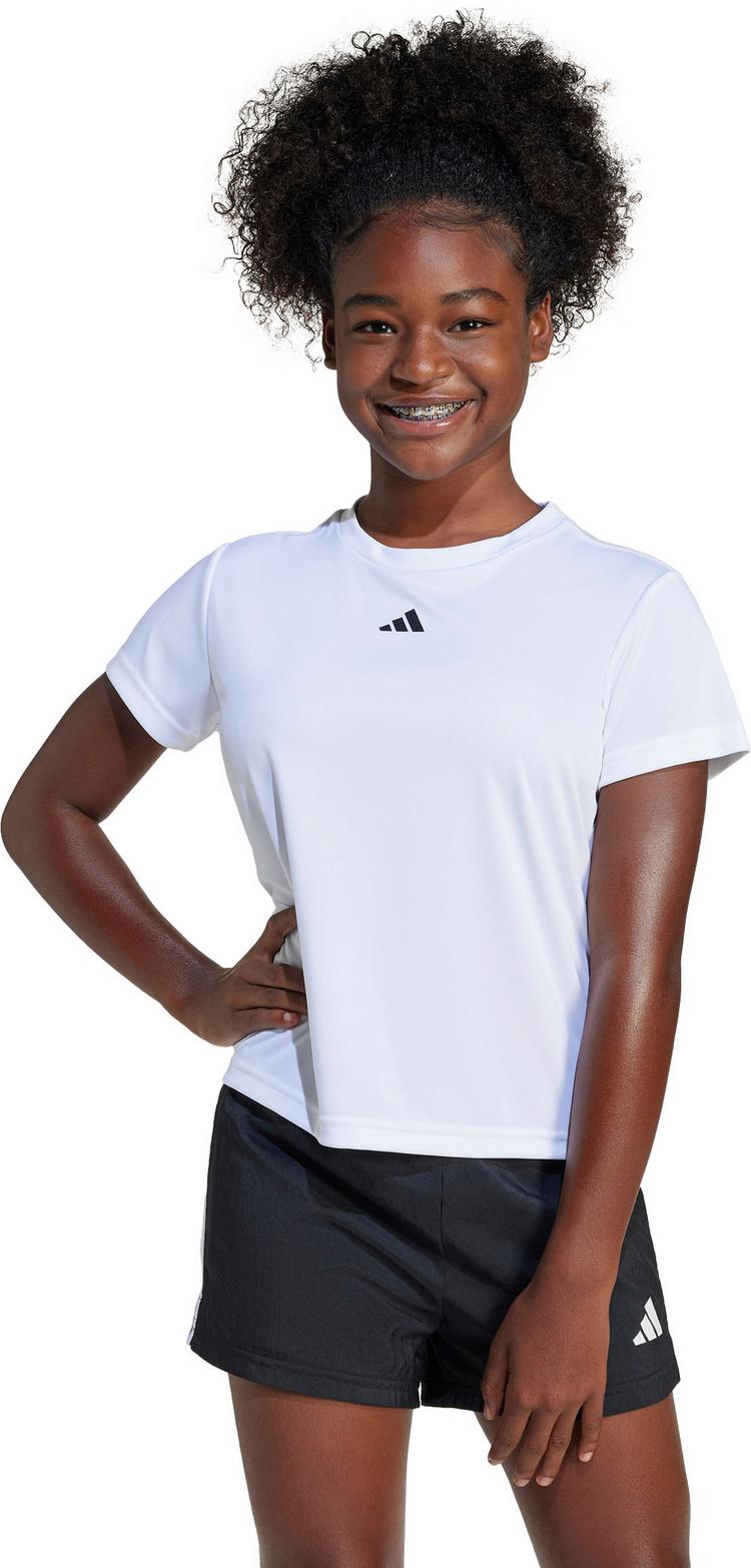 adidas adidas TR-ES Funktionsshirt M&auml;dchen - white-black - 0 | SportScheck
