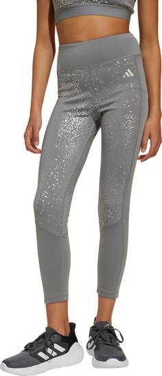 Rückansicht von adidas GLAM Tights Kinder grey-silver metallic