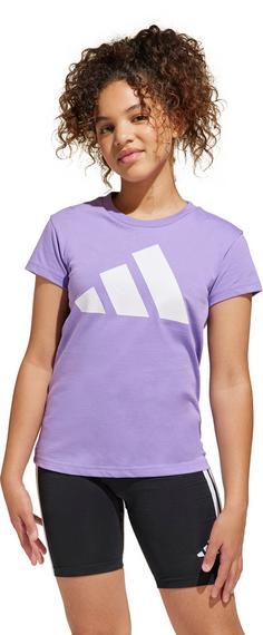 Rückansicht von adidas BIG LOGO T-Shirt Kinder violet fusion-white